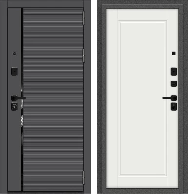 Дверь Браво Optim Z-3 Графит/Белый