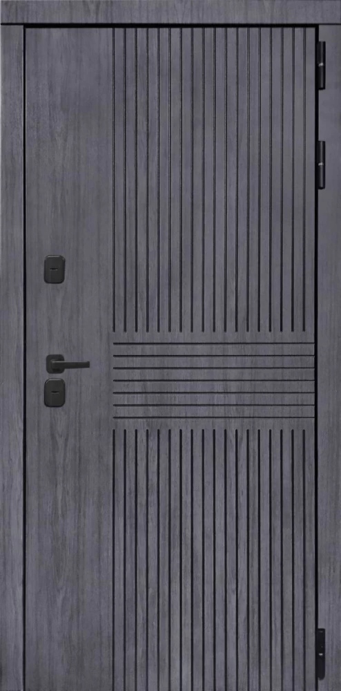 Входная дверь ДвериПРО Берген ФЛ-701 (10мм, дуб шоколад) DPRO196580 внешняя сторона