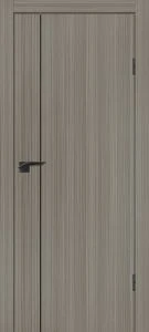 Межкомнатная дверь P-21 AL черный молдинг Эвкалипт португальский