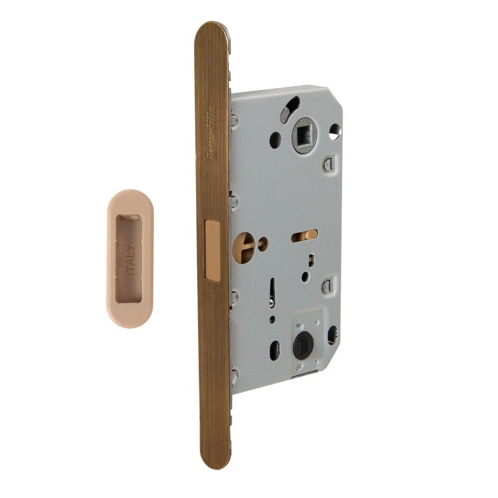 Фото Магнитная защелка WC с ответной планкой GRAVITY.PRO G01.196.50.96 AB бронза