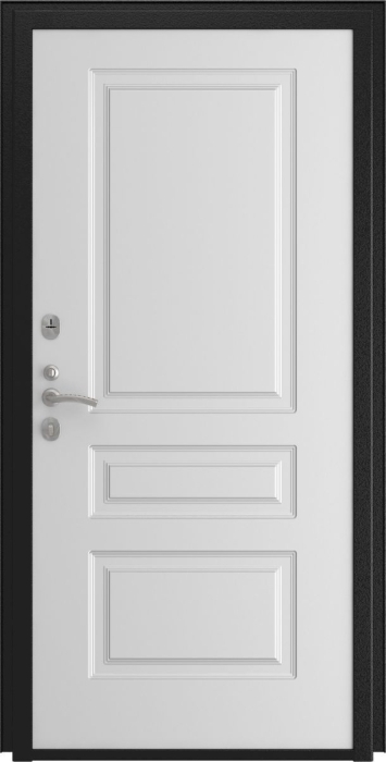 Входная дверь Модель L-46 Эмаль L-2 (16мм, белая эмаль) внутренняя сторона