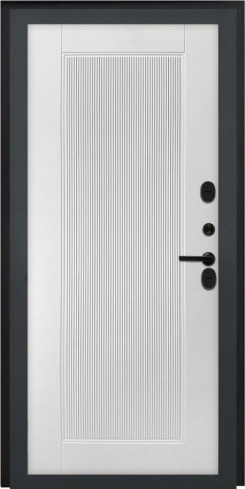 Входная дверь ДвериПРО L-43 ПВХ 10мм Астрод Velutto Bianco DPRO198146 внутренняя сторона